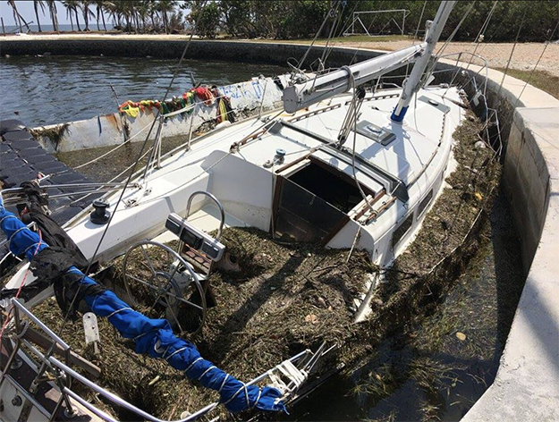boat destroyed hurricane irma