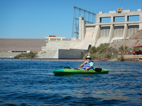 kayaking davis dam