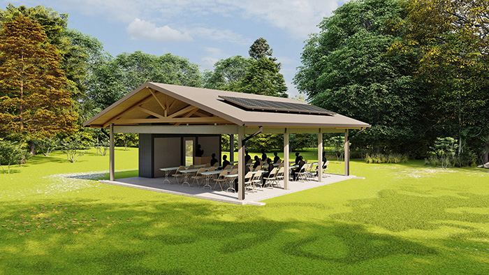 tva solar pavilion serves as outdoor classrooms