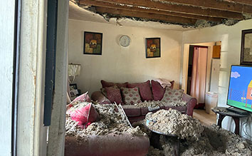 ceiling collapse