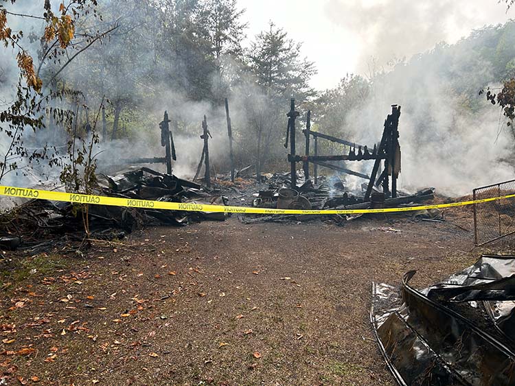 Monroe County barn arson