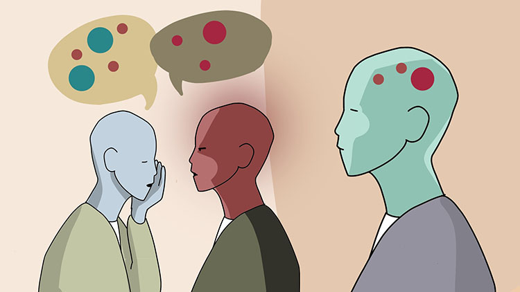 People with more narcissistic traits had less consistent patterns of brain activation in real life-like scenarios involving another’s
loss of face